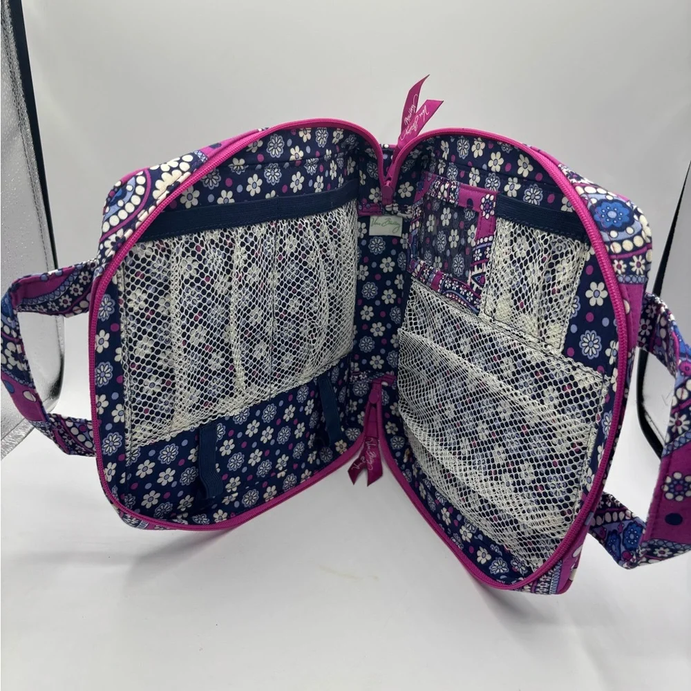 Vera Bradley Floral Paisley Cosmetic Bag in Pink and Blue